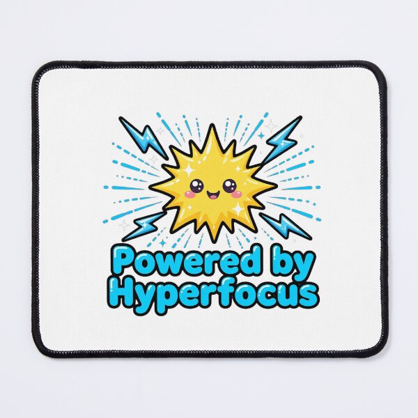 Item preview, Powered by Hyperfocus - Funny ADHD Sticker - Hyperfocus Energy designed and sold by Htkester1.