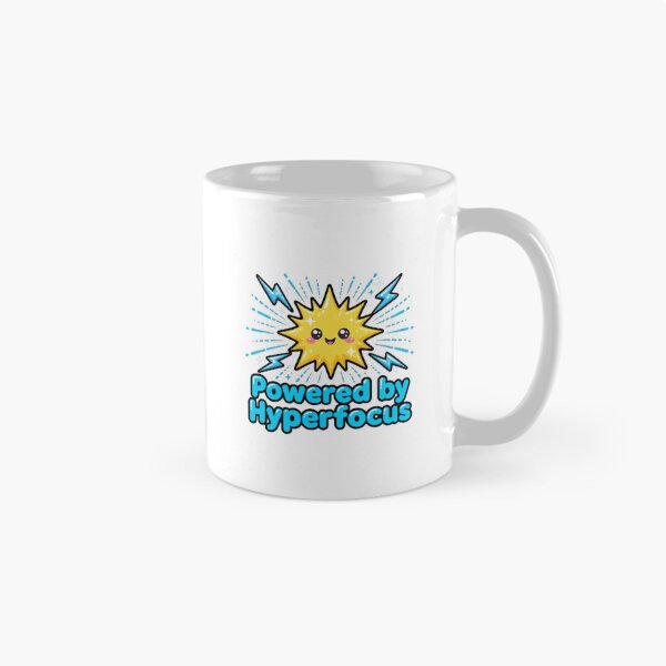 Item preview, Powered by Hyperfocus - Funny ADHD Sticker - Hyperfocus Energy designed and sold by Htkester1.