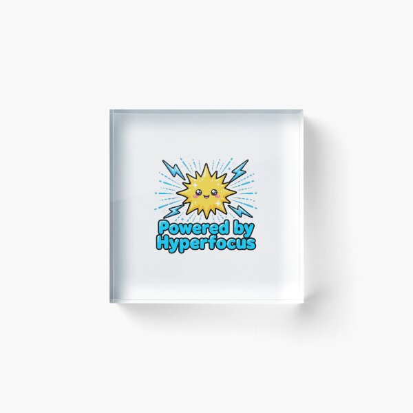 Item preview, Powered by Hyperfocus - Funny ADHD Sticker - Hyperfocus Energy designed and sold by Htkester1.
