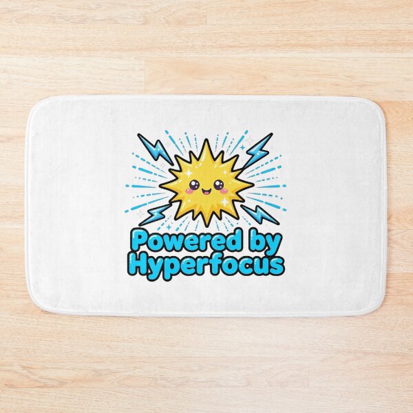 Item preview, Powered by Hyperfocus - Funny ADHD Sticker - Hyperfocus Energy designed and sold by Htkester1.