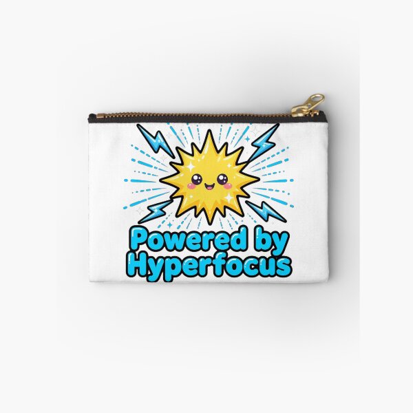 Item preview, Powered by Hyperfocus - Funny ADHD Sticker - Hyperfocus Energy designed and sold by Htkester1.