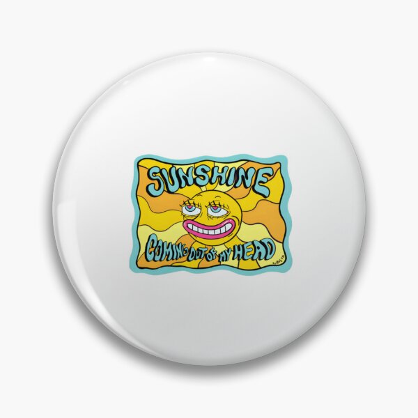 Item preview, Sunshine Coming Out of My Head Psychedelic Sun  designed and sold by QuirkNestHalls.