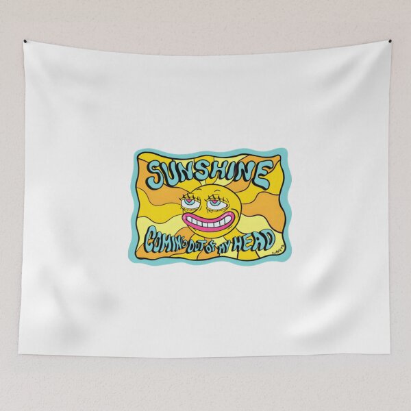 Item preview, Sunshine Coming Out of My Head Psychedelic Sun  designed and sold by QuirkNestHalls.