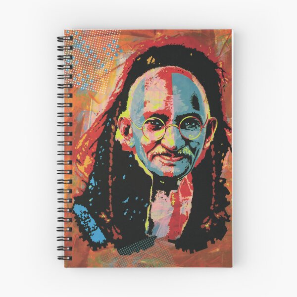 Item preview, Handmade Mixed Media Gandhi Freedom Portrait - Braveheart Peace designed and sold by supernikol.