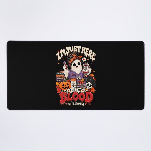 Item preview, I'm Just Here For The Blood Funny Halloween Phlebotomist designed and sold by Ridaelb.