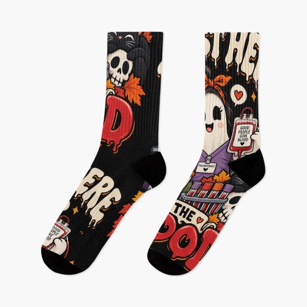 Item preview, I'm Just Here For The Blood Funny Halloween Phlebotomist designed and sold by Ridaelb.