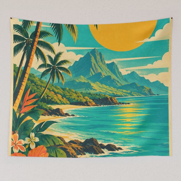 Item preview, Retro Tropical Paradise designed and sold by i-corp.