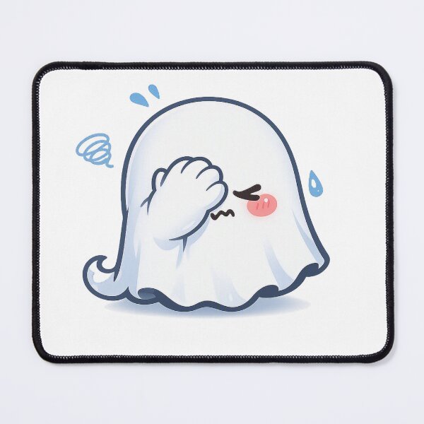 Item preview, Embarrassed Ghost – Soft Pastel Kawaii Shy Spirit designed and sold by Sommium .