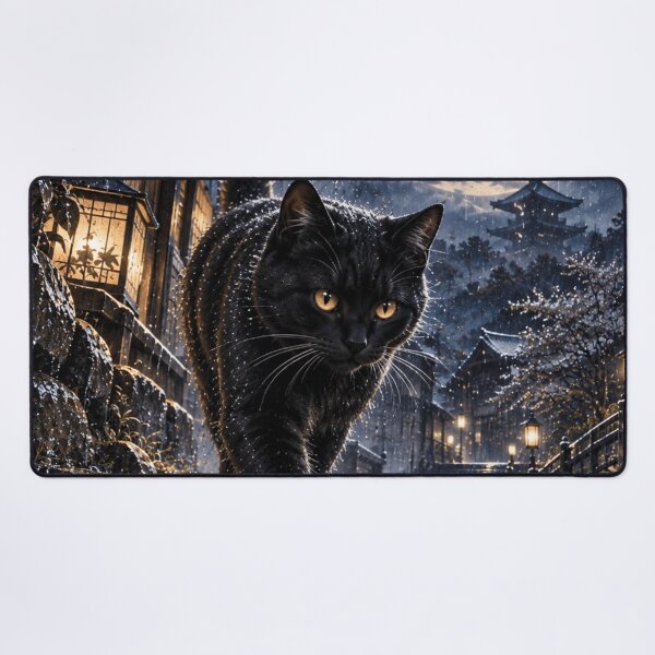 Item preview, Black Cat Moon Rain designed and sold by Silken moonlight .