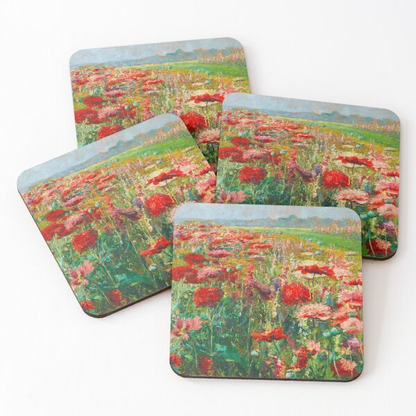Item preview, Blooming Poppies by Olga Wisinger-Florian (1895–1900) designed and sold by Vernissage-dart.