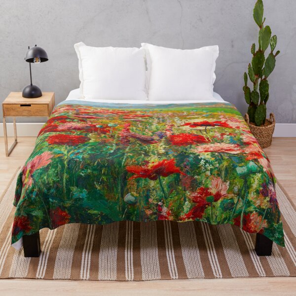 Item preview, Blooming Poppies by Olga Wisinger-Florian (1895–1900) designed and sold by Vernissage-dart.