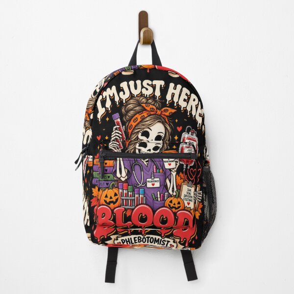 Item preview, I'm Just Here For The Blood Skeleton Phlebotomist Halloween designed and sold by Ridaelb.
