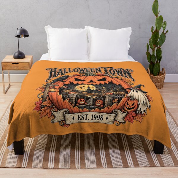 Item preview, Halloween Town, Tis The Season, Trick Or Treat, 31 October, Spooky Season designed and sold by vintagearttee.