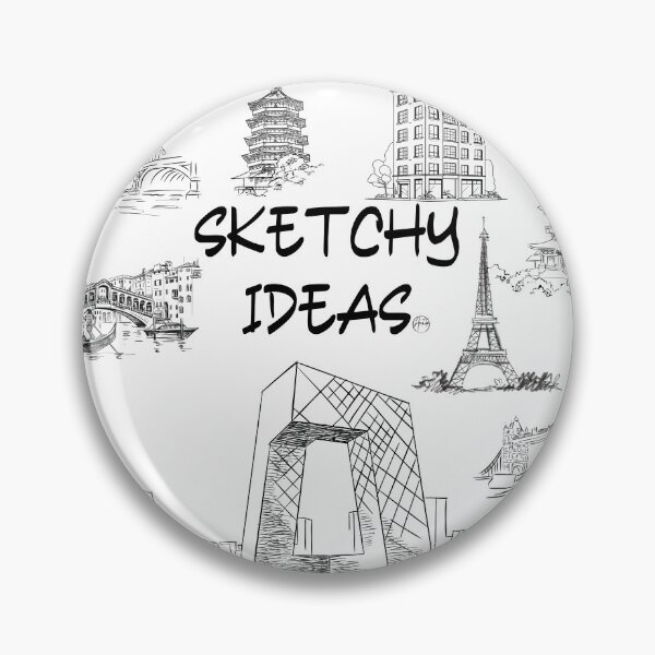 Item preview, Sketchy Ideas Hand Drawn Landmarks designed and sold by Anita Ohulo.