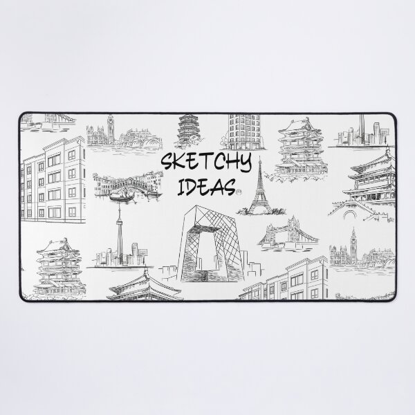 Item preview, Sketchy Ideas Hand Drawn Landmarks designed and sold by Anita Ohulo.