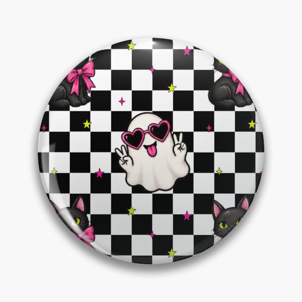 Item preview, Checkered Cool peace ghost designed and sold by DisorderlyDigital.
