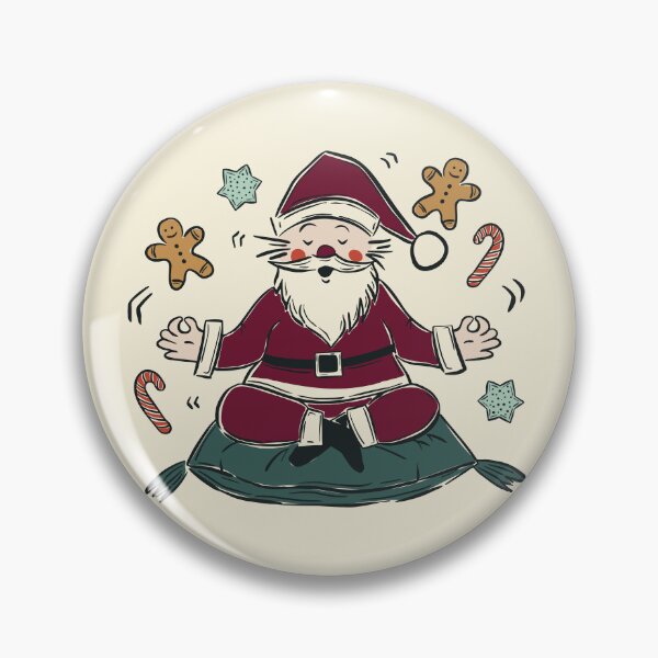 Item preview, Funny Yoga Santa Claus  Mindful Christmas Zen Illustration designed and sold by Claudia S. Design.