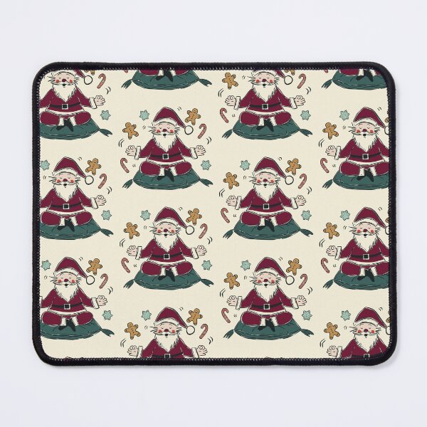 Item preview, Funny Yoga Santa Claus Mindful Christmas Zen Illustration designed and sold by Claudia S. Design.