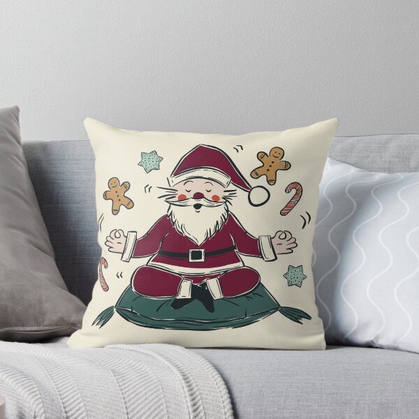 Item preview, Funny Yoga Santa Claus  Mindful Christmas Zen Illustration designed and sold by Claudia S. Design.