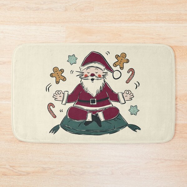 Item preview, Funny Yoga Santa Claus  Mindful Christmas Zen Illustration designed and sold by Claudia S. Design.