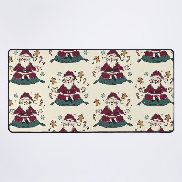 Item preview, Funny Yoga Santa Claus Mindful Christmas Zen Illustration designed and sold by Claudia S. Design.