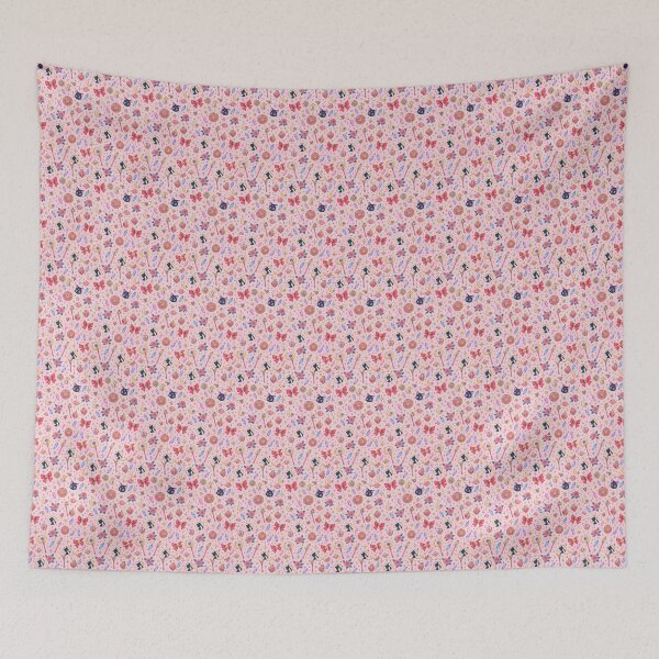 Item preview, Pastel Magical Girl Moon & Crystal Pattern designed and sold by VØDUM® STORE.
