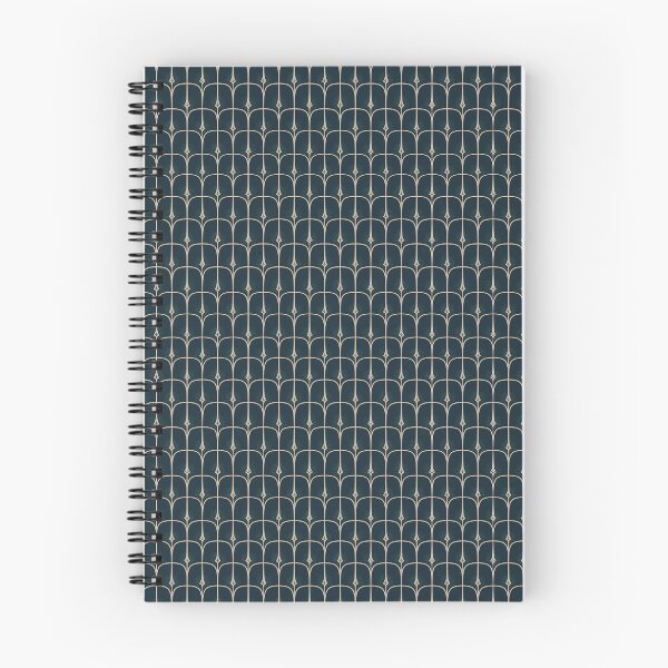 Item preview, Geometric Art Deco in navy blue and beige designed and sold by OtterFactory.