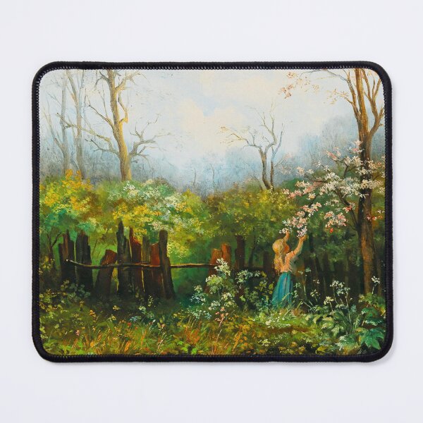 Item preview, A Girl in the Garden by Olga Wisinger-Florian (1881) designed and sold by Vernissage-dart.