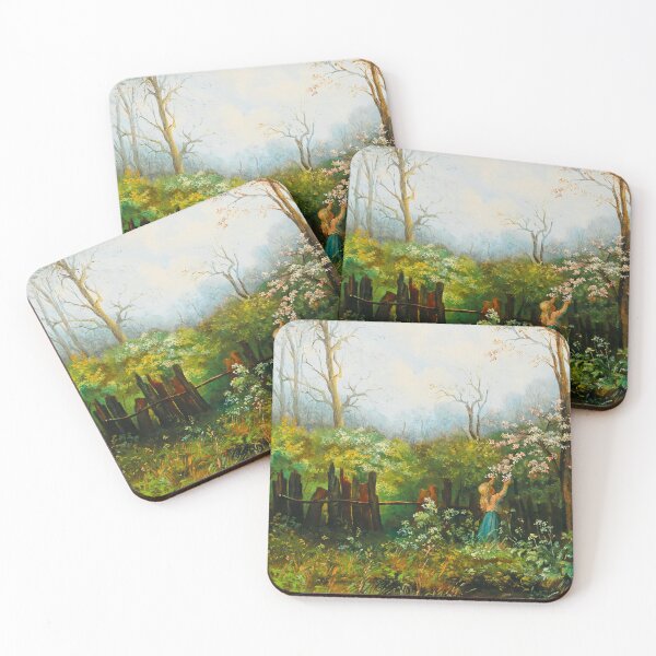 Item preview, A Girl in the Garden by Olga Wisinger-Florian (1881) designed and sold by Vernissage-dart.