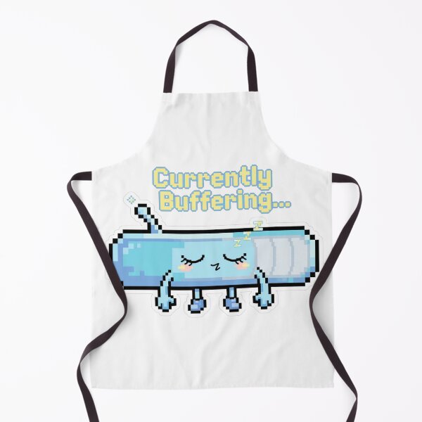 Item preview, Currently Buffering - Funny Sleepy Loading Bar Sticker - Y2K Pixel Art designed and sold by Htkester1.
