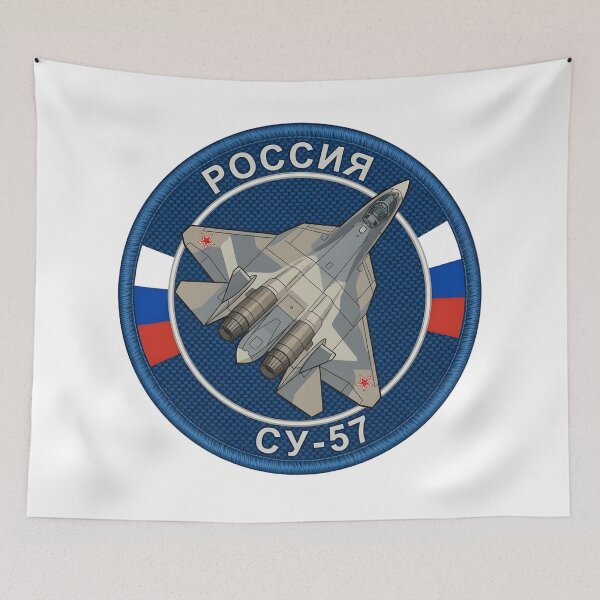 Item preview, Sukhoi Su-57 Felon Russian Aerospace Forces Patch designed and sold by CharlieDesings.