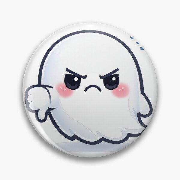 Item preview, Angry Pointing Ghost – Soft Pastel Kawaii Fierce Spirit designed and sold by Sommium .