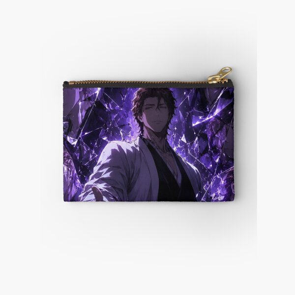Item preview, Aizen | Purple Shattered Glass Warrior – Mysterious Anime Inspired Dark Fantasy Art designed and sold by Dyan4.