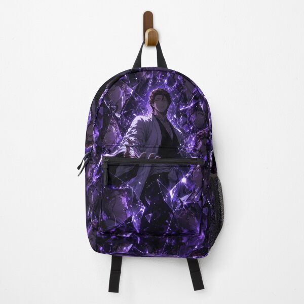 Item preview, Aizen | Purple Shattered Glass Warrior – Mysterious Anime Inspired Dark Fantasy Art designed and sold by Dyan4.