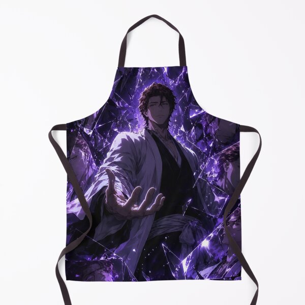 Item preview, Aizen | Purple Shattered Glass Warrior – Mysterious Anime Inspired Dark Fantasy Art designed and sold by Dyan4.