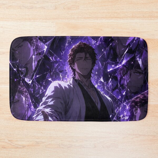Item preview, Aizen | Purple Shattered Glass Warrior – Mysterious Anime Inspired Dark Fantasy Art designed and sold by Dyan4.