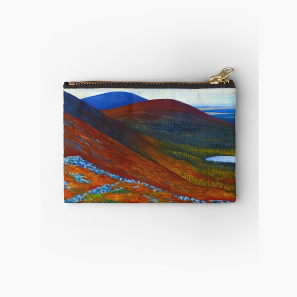 Item preview, The mountain autumn colors of the hills and valleys autumn leaves landcape alpine painting print by Anton Lindforss designed and sold by Jéanpaul  Ferro.