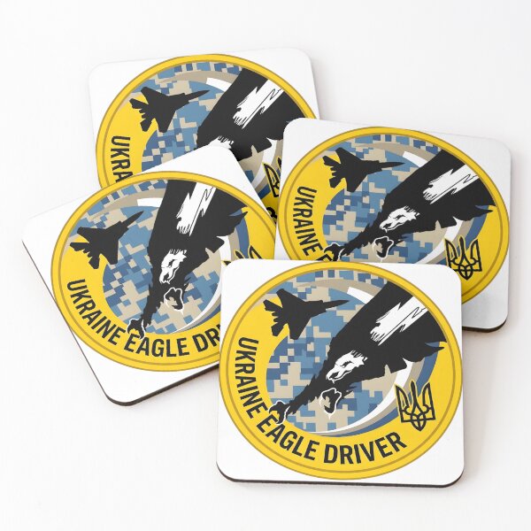Item preview, Ukrainian Air Force "Ukraine Eagle Driver" Tactical Patch designed and sold by CharlieDesings.