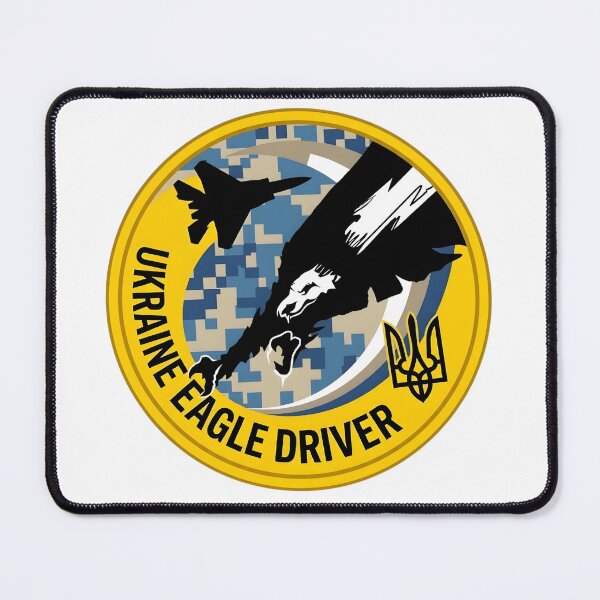 Item preview, Ukrainian Air Force "Ukraine Eagle Driver" Tactical Patch designed and sold by CharlieDesings.