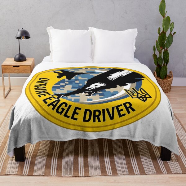 Item preview, Ukrainian Air Force "Ukraine Eagle Driver" Tactical Patch designed and sold by CharlieDesings.