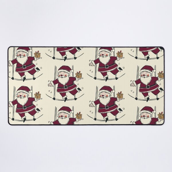 Item preview, Swinging Santa Claus Joyful Vintage Christmas Illustration designed and sold by Claudia S. Design.