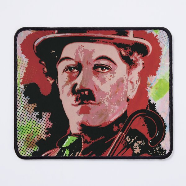 Item preview, Handmade Mixed Media Charlie Chaplin Portrait - Neon Tramp designed and sold by supernikol.