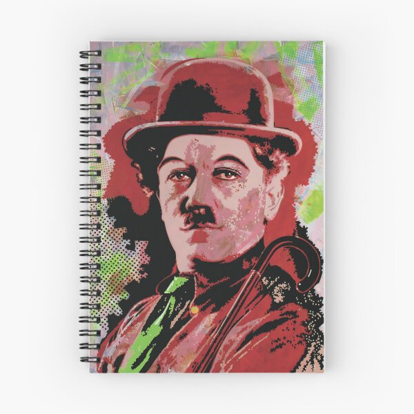 Item preview, Handmade Mixed Media Charlie Chaplin Portrait - Neon Tramp designed and sold by supernikol.