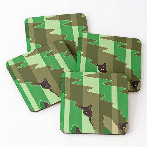 Item preview, Abstract hiding cats  designed and sold by Elaine M Hayward .