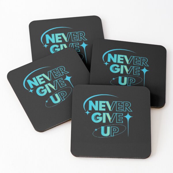 Item preview, NEVER GIVE UP. MOTIVATIONAL TYPOGRAPHY DESIGN. designed and sold by TypeMuse.