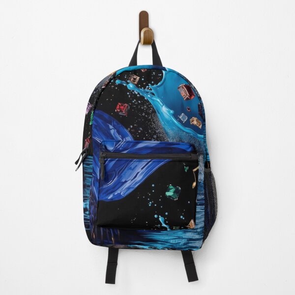 Item preview, Royal Blue Gemstone Splash Art – Luxury Crystal Water & Music Fantasy Design. designed and sold by fbtrisha.