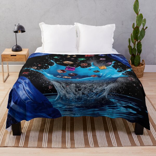 Item preview, Royal Blue Gemstone Splash Art – Luxury Crystal Water & Music Fantasy Design. designed and sold by fbtrisha.