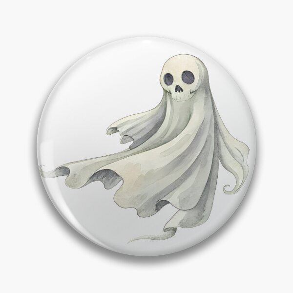 Item preview, Watercolor Spooky Sheet Ghost with Skull Face designed and sold by AlinaMel.