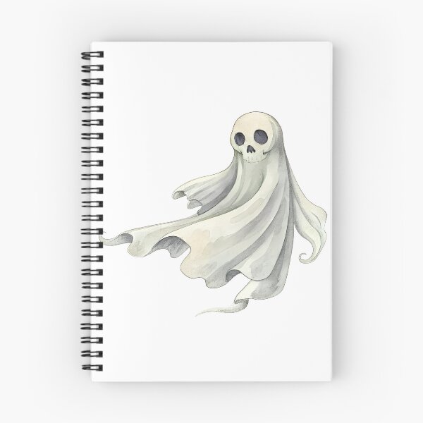 Item preview, Watercolor Spooky Sheet Ghost with Skull Face designed and sold by AlinaMel.