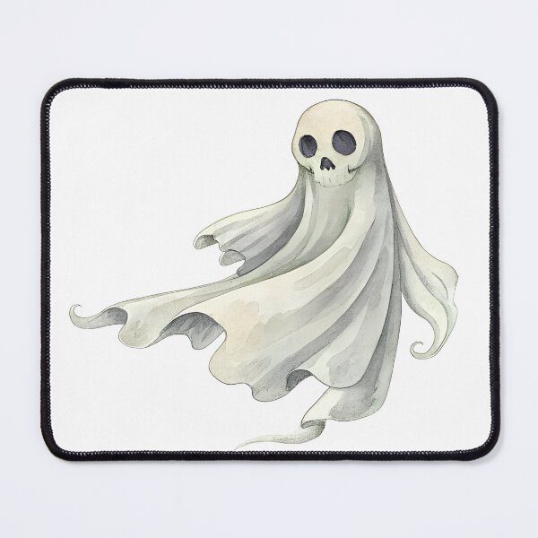 Item preview, Watercolor Spooky Sheet Ghost with Skull Face designed and sold by AlinaMel.